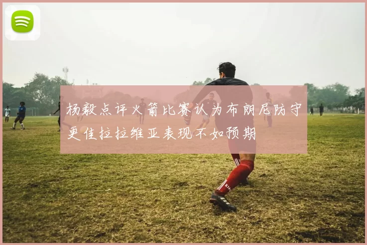 杨毅点评火箭比赛认为布朗尼防守更佳拉拉维亚表现不如预期